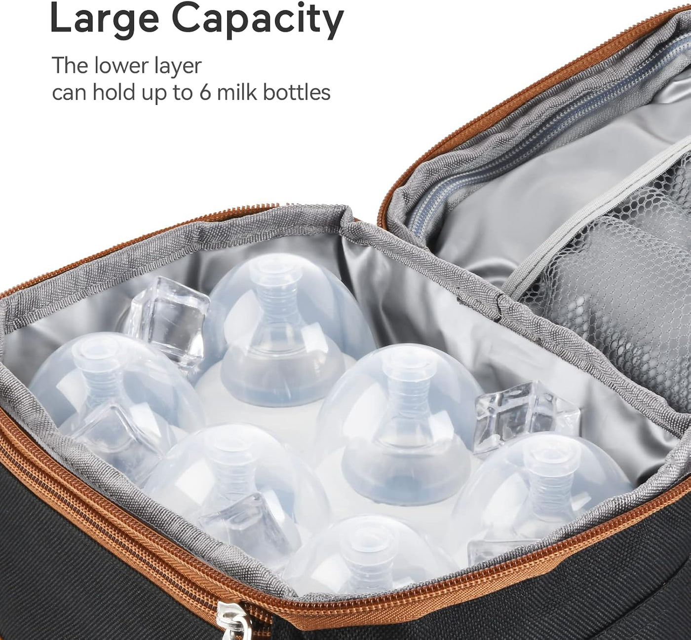 Momcozy Bolsa aislada para biberón, bolsa enfriadora de leche mater...