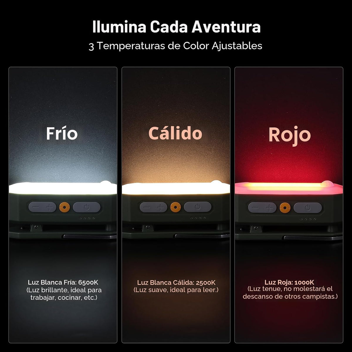 BougeRV Camping Light AL01, tienda de campaña recargable para área...