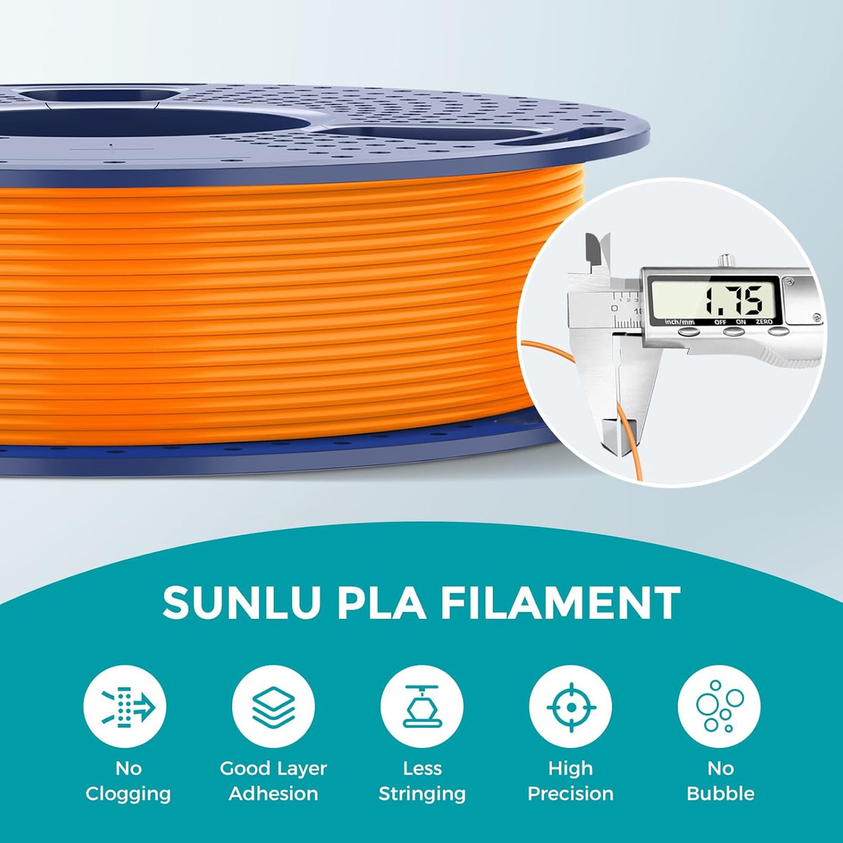 250g de filamento PLA 1.75mm paquete, filamento para impresora 3D S...