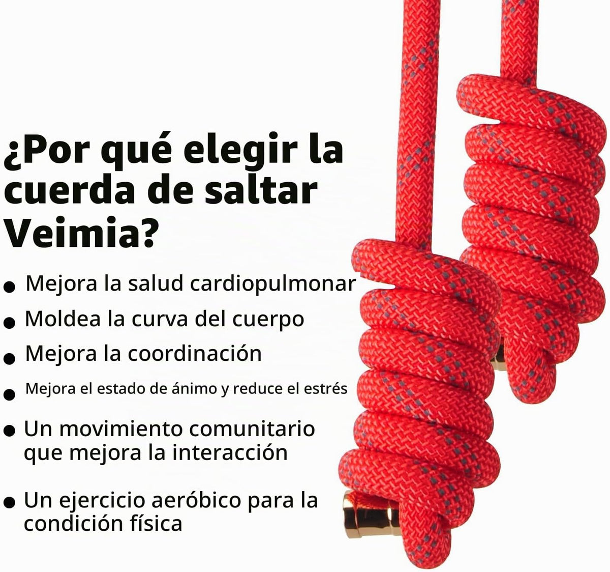 veimia Cuerda de flujo para fitness, de alto rendimiento, cuerda de...