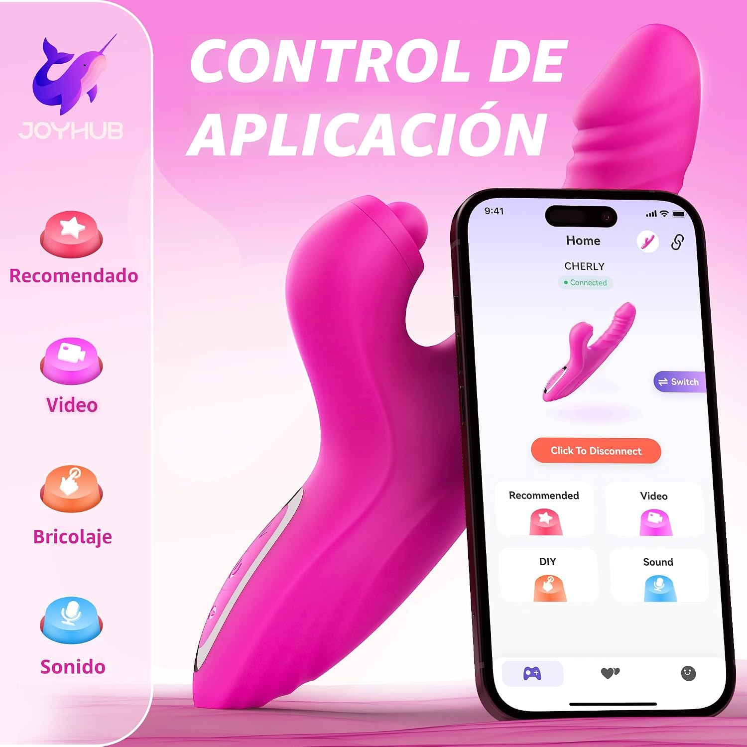 Vibrador de conejo de juguete sexual para adultos, consolador de ju...