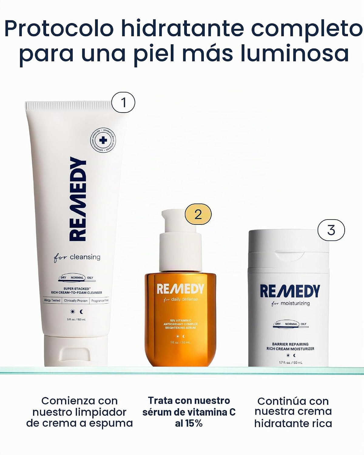 Dúo de suero para defensa diaria y manchas oscuras Remedy Vitamin C...