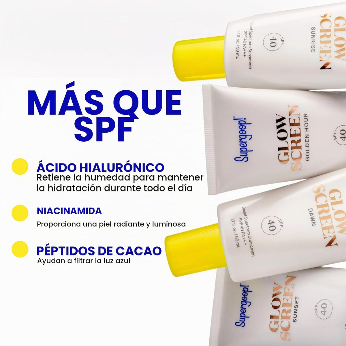 ¡Supergoop! Glowscreen SPF 40 protector tratamiento solar + imprima...