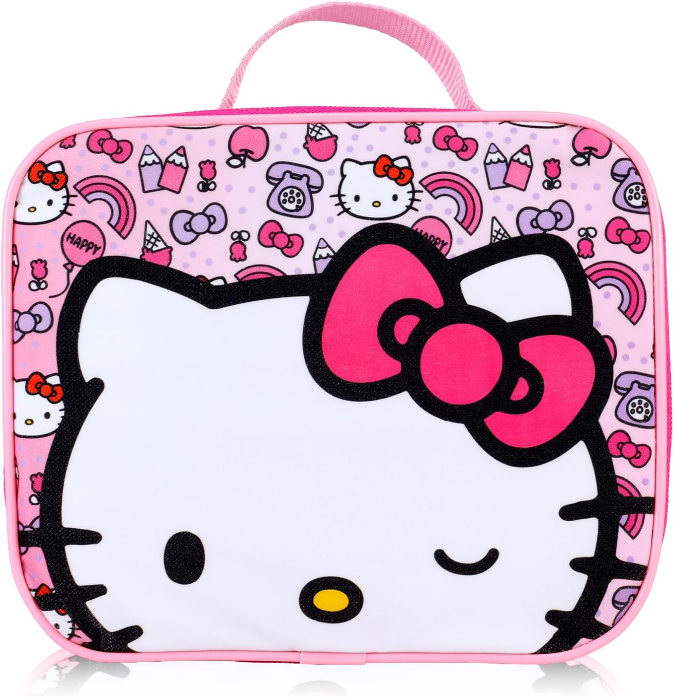 Hello Kitty - Mochila con bolsa de almuerzo, juego de 5 piezas, bol...