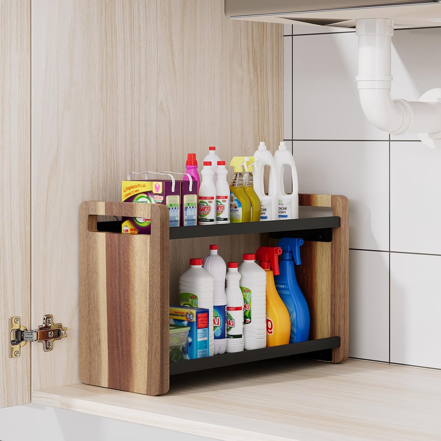 UJQSUN Organizador de mostrador de baño, organizador de baño, sopor...