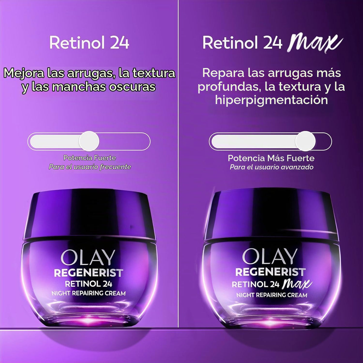 Olay Crema de noche de retinol para mujeres, MAX, hidratante facial...