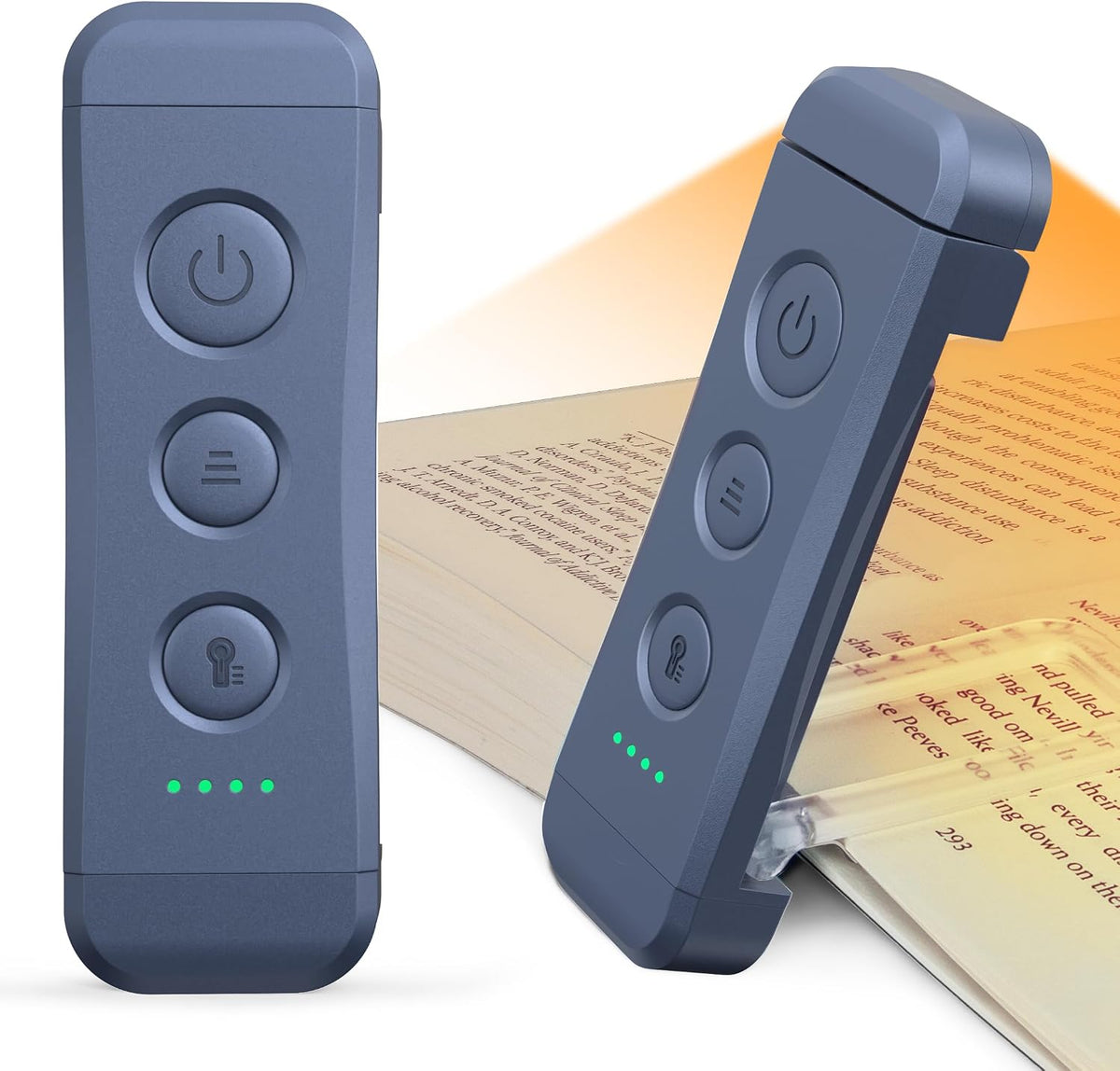 Glocusent Paquete de luz de libro recargable USB con 13 LED de luz...