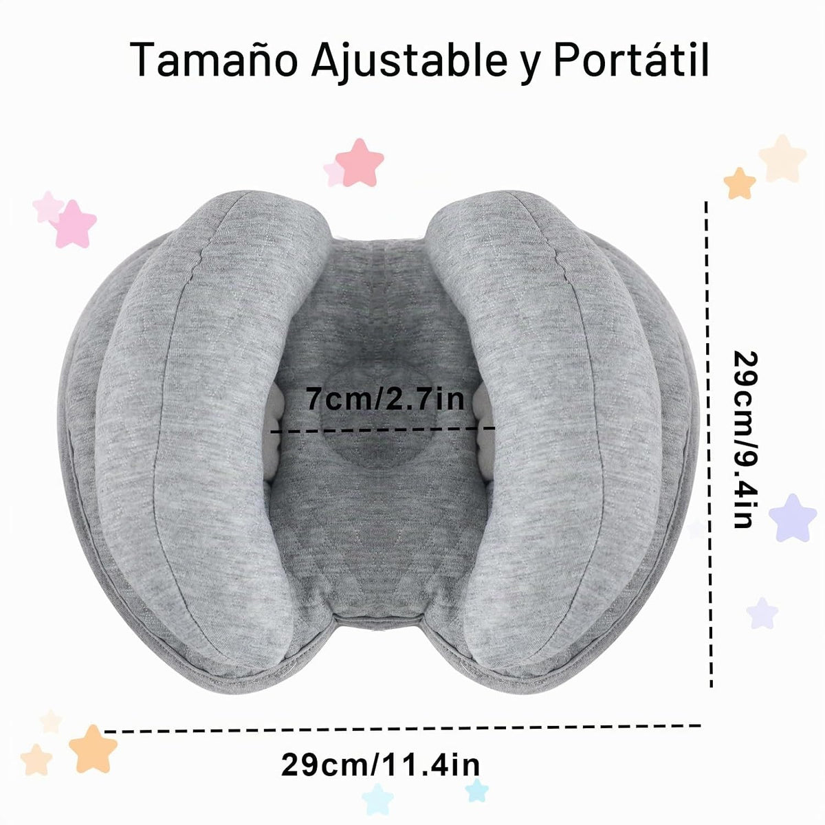 Blublu Park Almohada de Soporte para Bebé 2 en 1, Almohada Ajustabl...