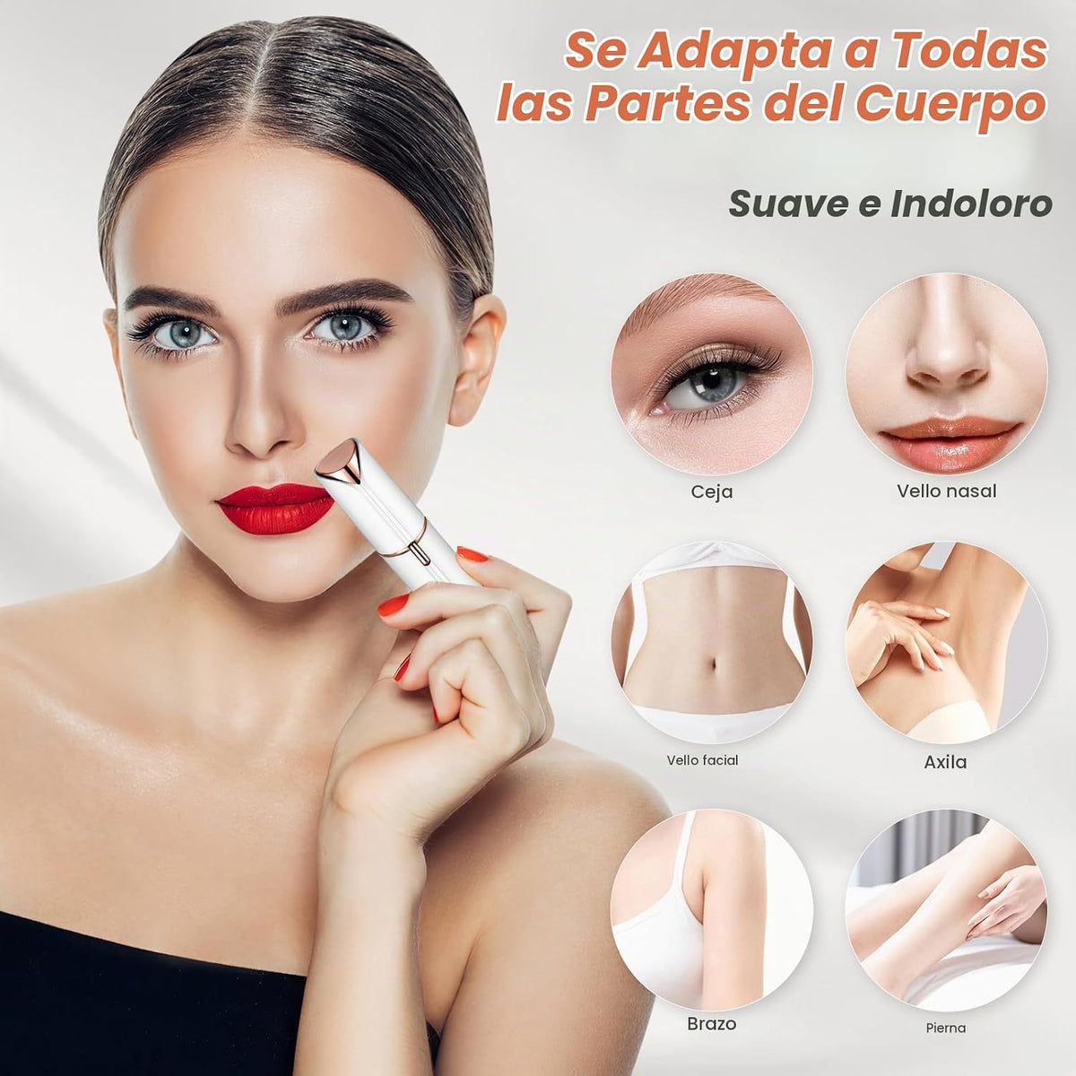 Removedor de vello facial para mujeres, afeitadora para mujeres sin...