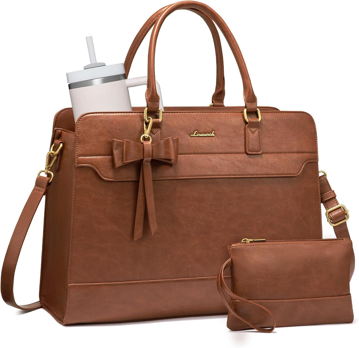 LOVEVOOK Bolsa Tote para Laptop para Mujeres, Bolsa de Trabajo de C...
