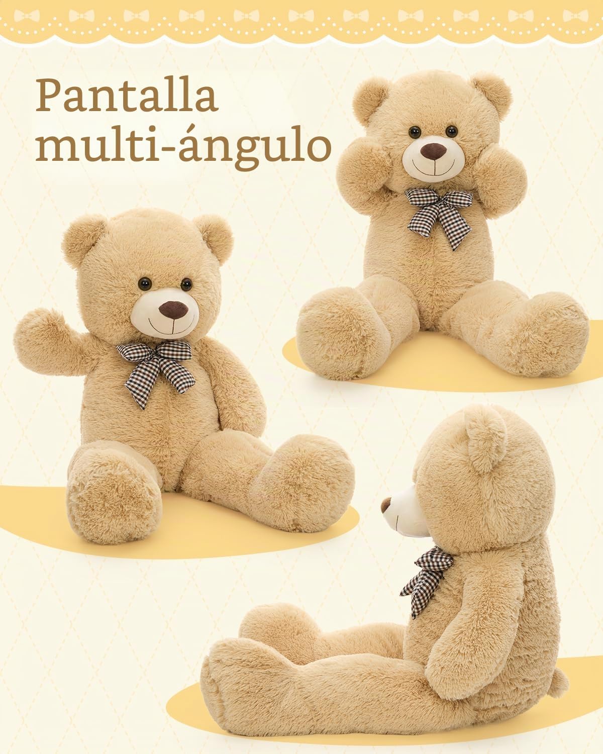 MaoGoLan - Oso de peluche gigante de 39 pulgadas, ultra suave y lin...