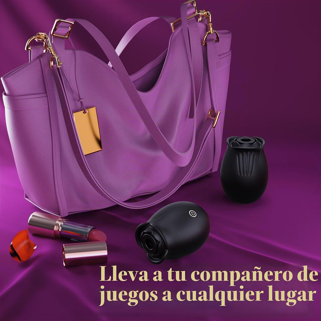 Vibrador de succión de juguete sexual de rosas, juguetes para adult...
