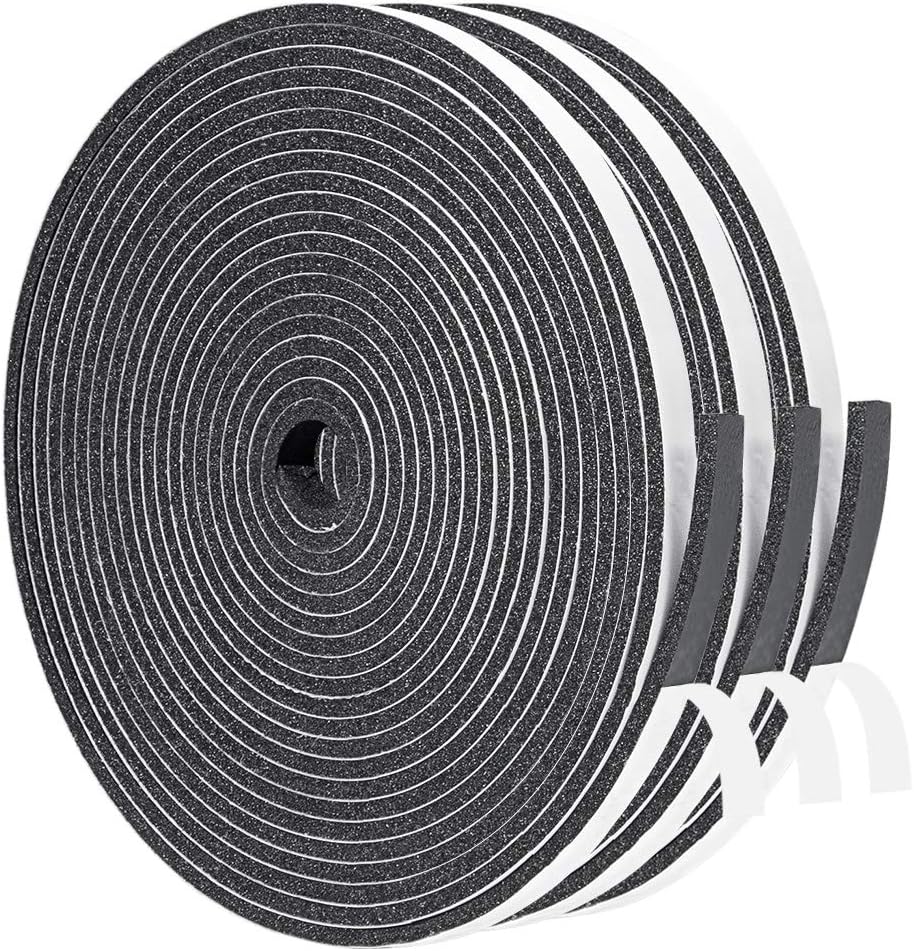 Yotache - Tira de sellado para puertas de 1\/4" x 1\/8", nu...