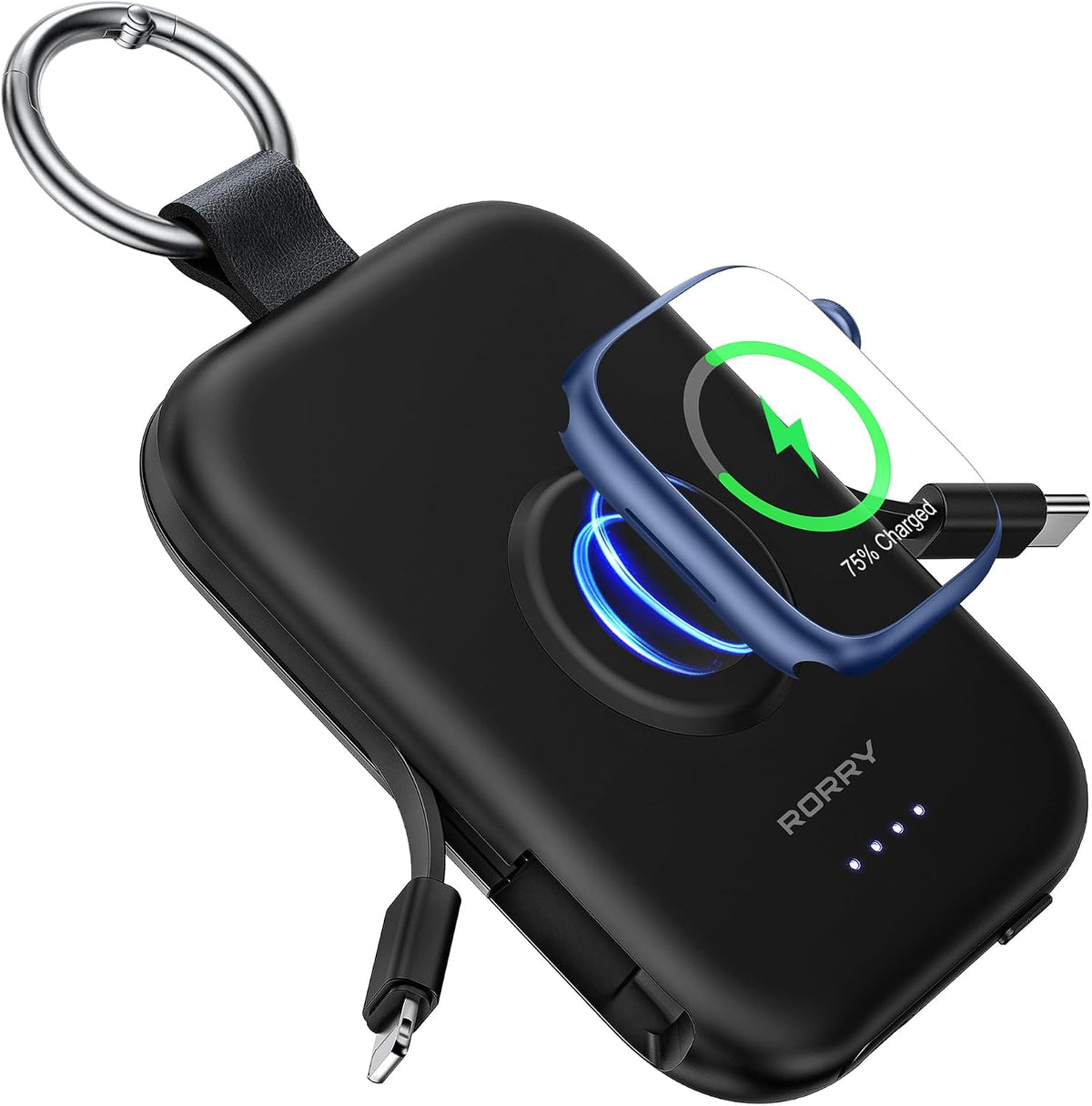Cargador portátil RORRY CharmGo, banco de energía portátil con carg...