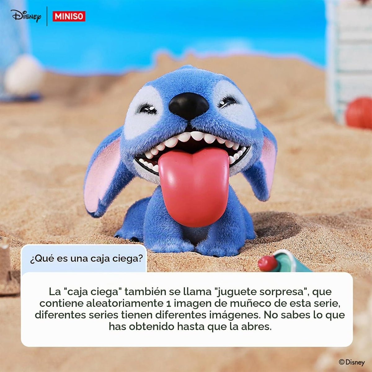 MINISO Disney Lilo &amp; Stitch - Figura de peluche flocada, caja s...