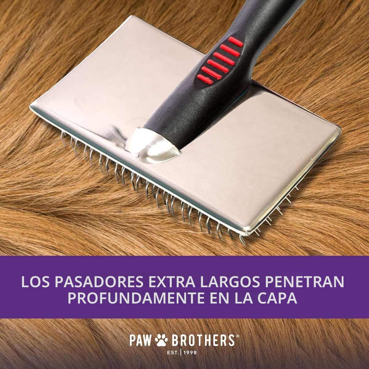 Paw Brothers Cepillo de grado profesional extra largo \u2013 Mango...