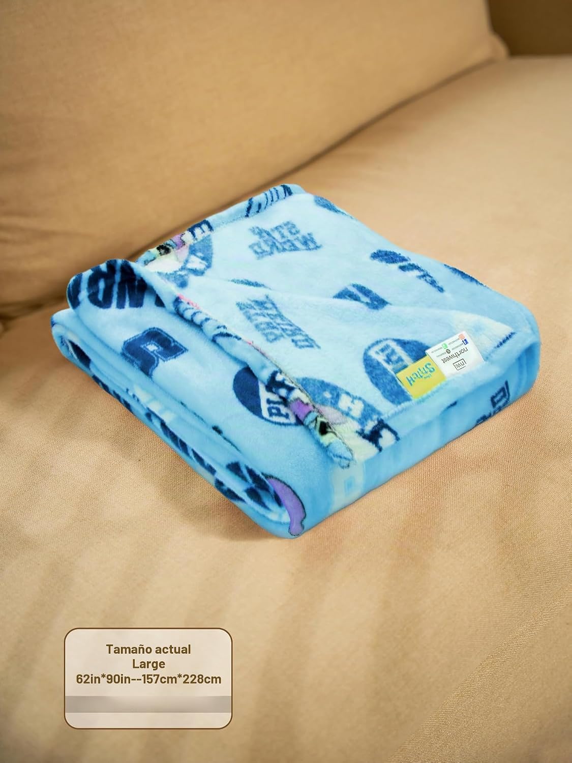 Northwest Disney Stitch - Manta de felpa de gran tamaño, 62 x 90 pu...