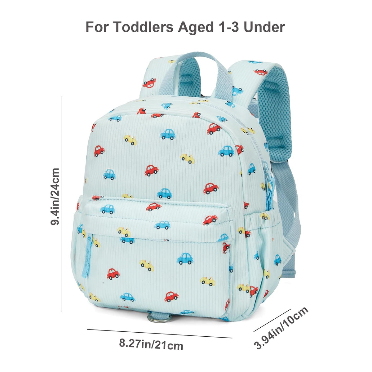 KingCheer Mochila de pana para niños pequeños con correa desmontabl...