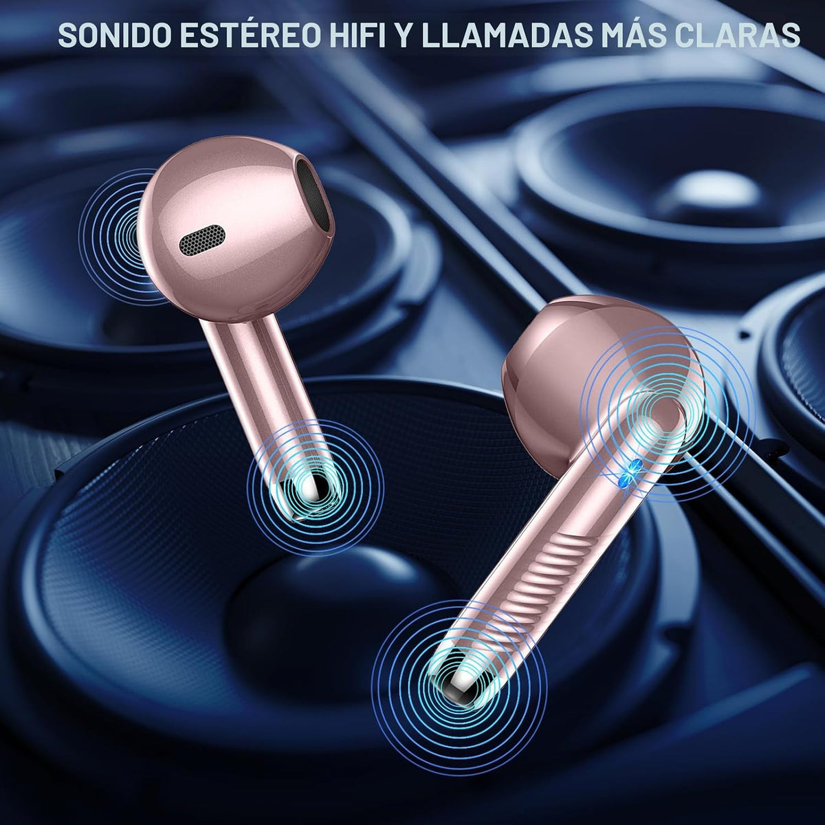 Auriculares inalámbricos, auriculares Bluetooth 5.4 con pantalla LE...