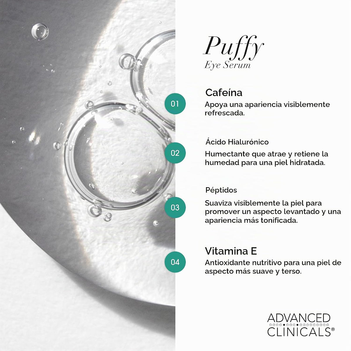 Advanced Clinicals - Suero para ojos hinchados debajo de los ojos |...