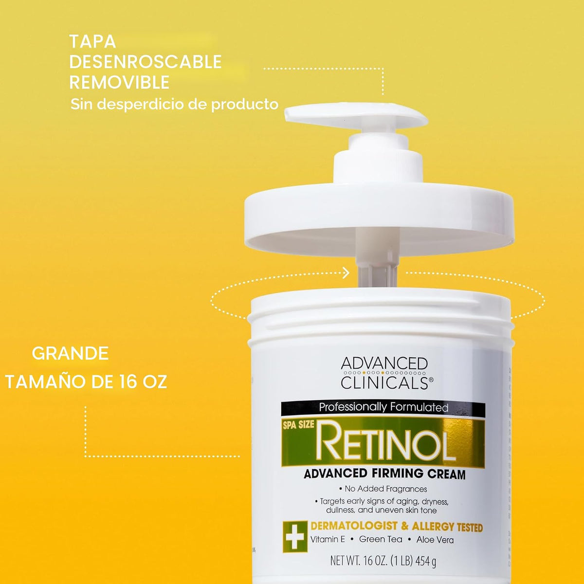 Advanced Clinicals - Loción hidratante con retinol para el cuerpo y...
