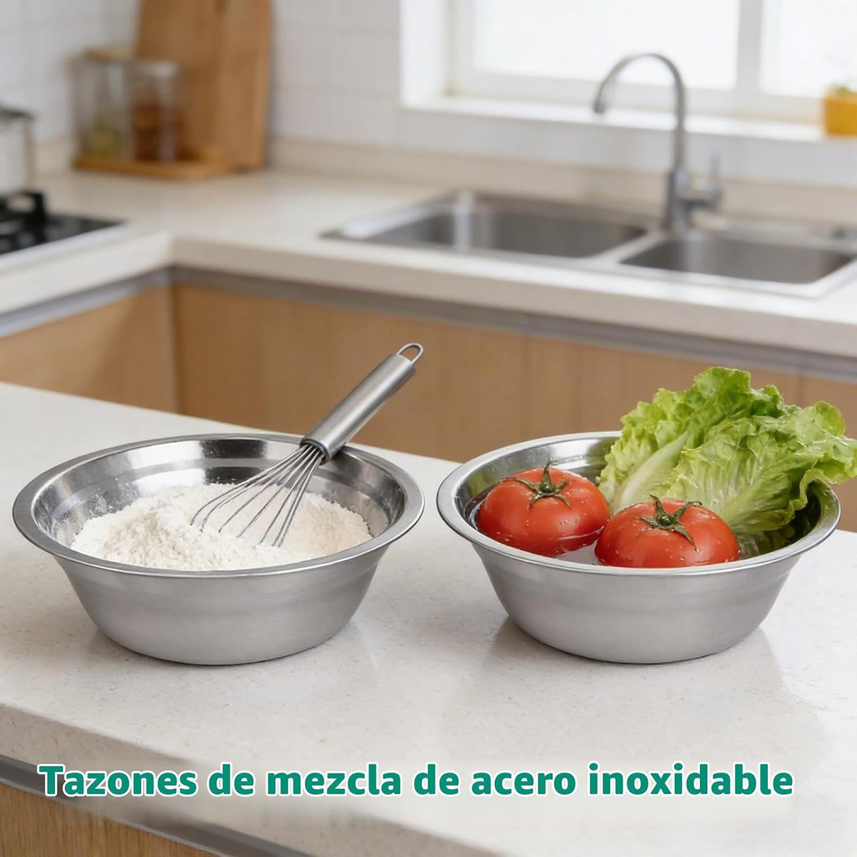 PEDOBALI 14 cuencos de acero inoxidable a granel, 8.66 x 5.1 x 3 pu...