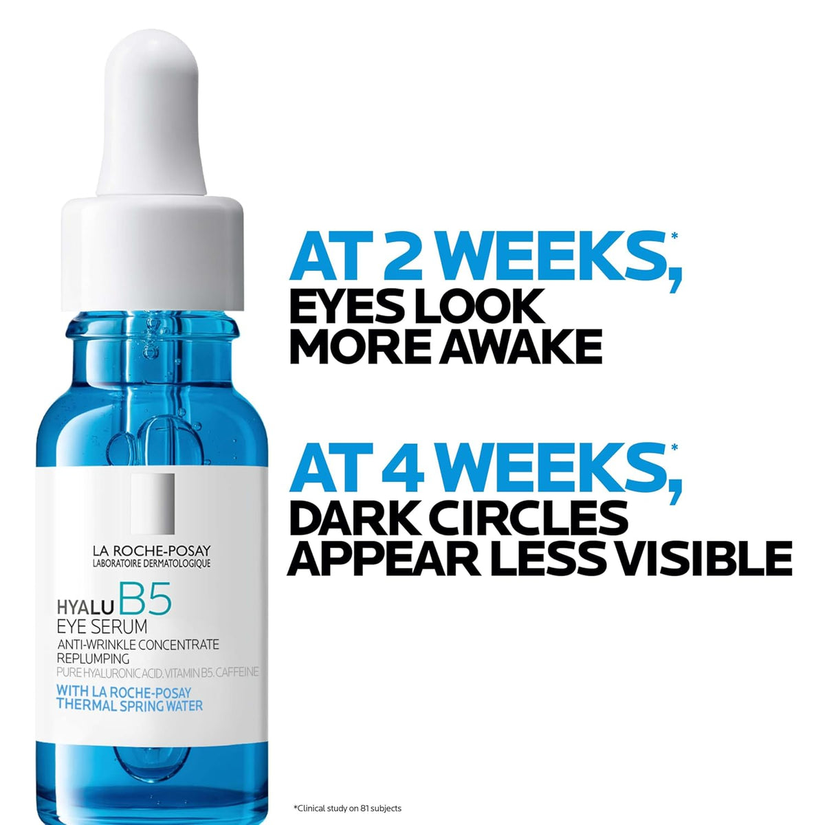 La Roche-Posay Hyalu B5 - Suero para ojos con cafeína para ojeras,...