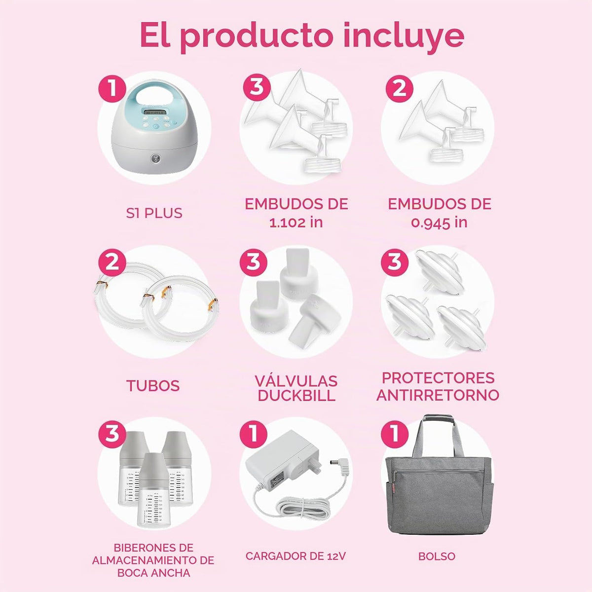 Spectra Baby S1 Plus Premier - Extractor de leche recargable con bo...