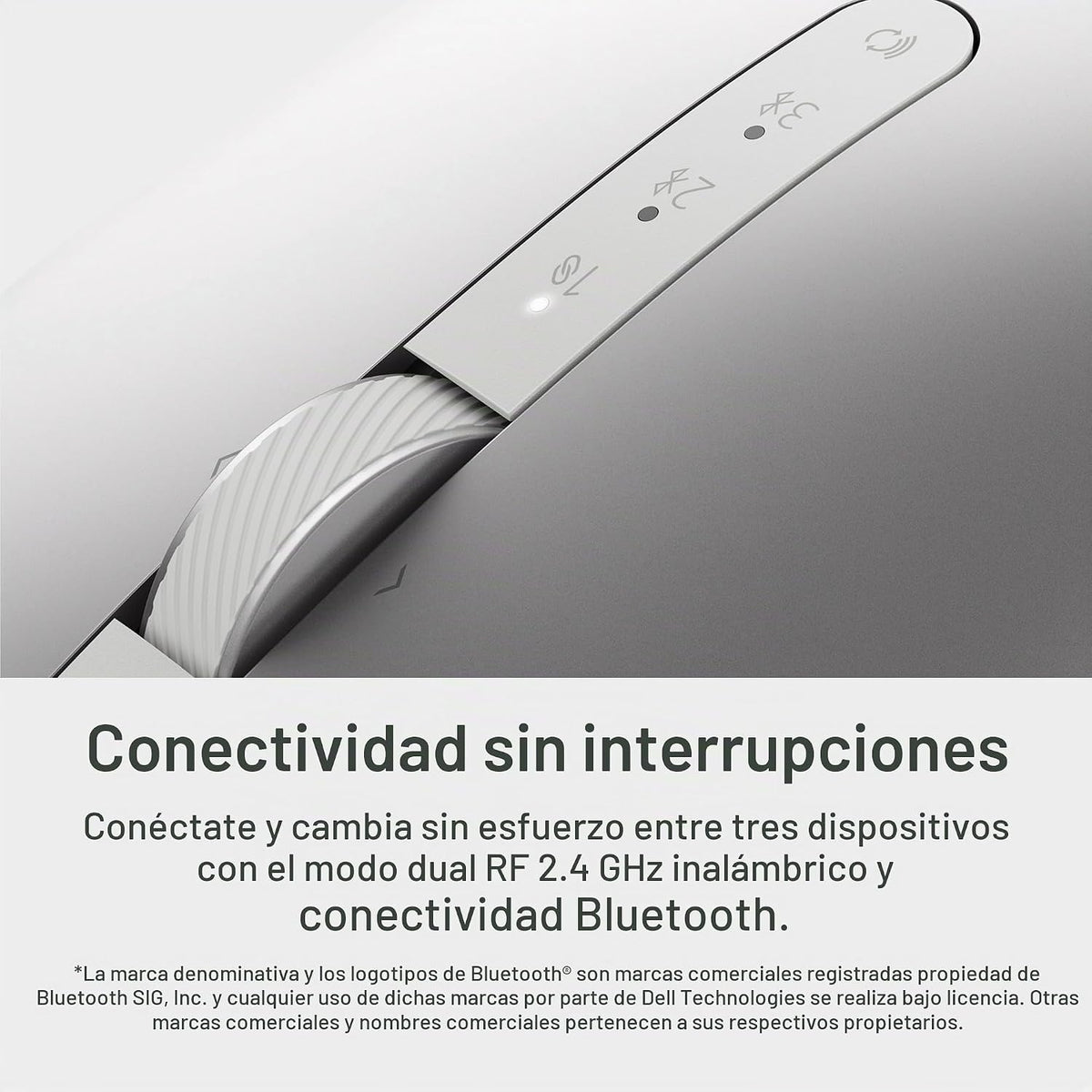 Dell Premier MS7421W Mouse plateado | 2.4GHz, carga USB-C, intercam...