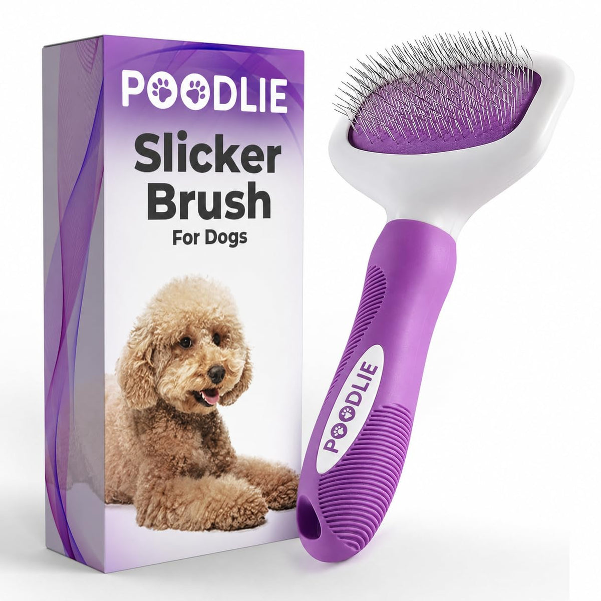 Poodle Pet Slicker Brush \u2013 Para perros, gatos, conejos \u2013...