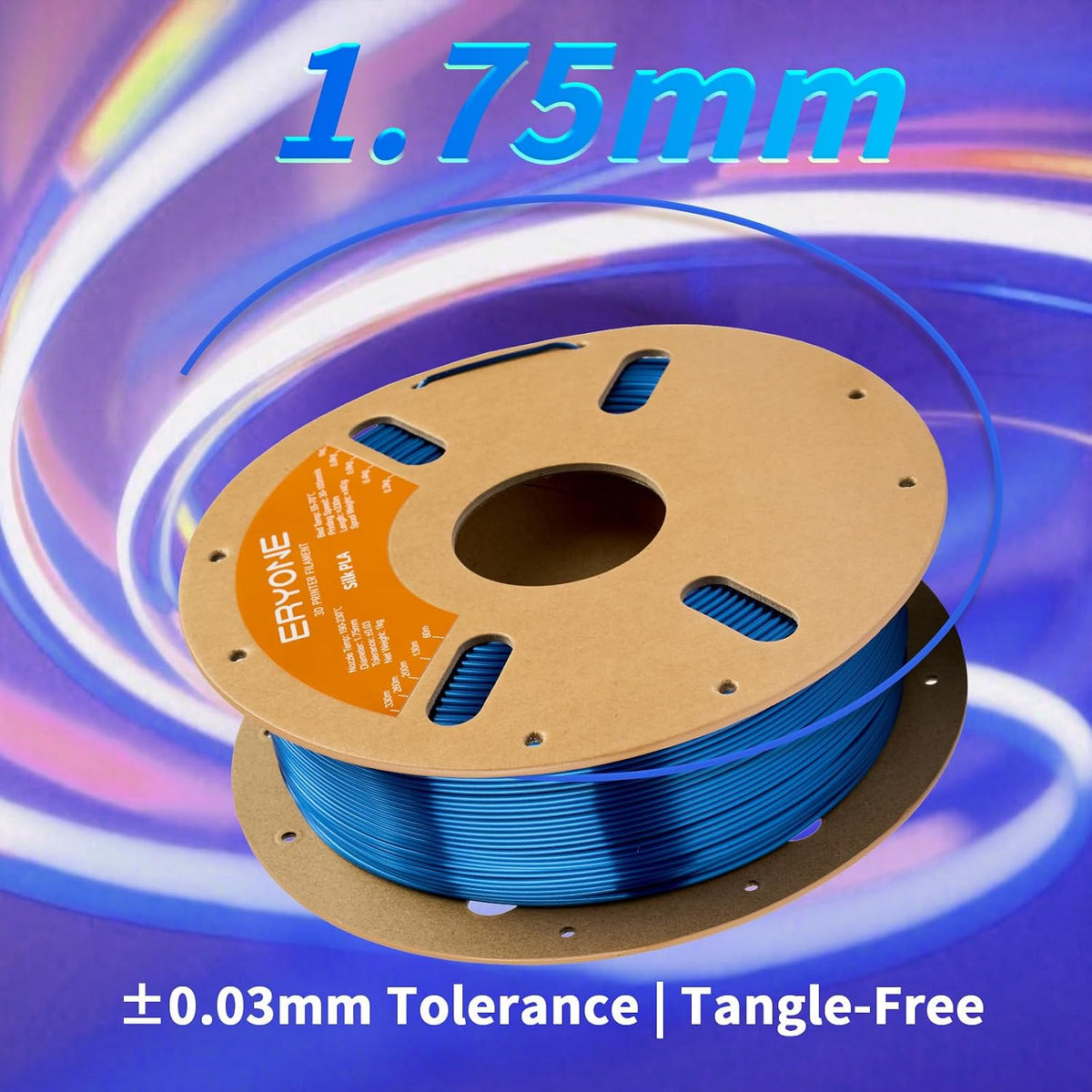 ERYONE Filamento PLA de seda para impresora 3D de 0.069 pulgadas +\...