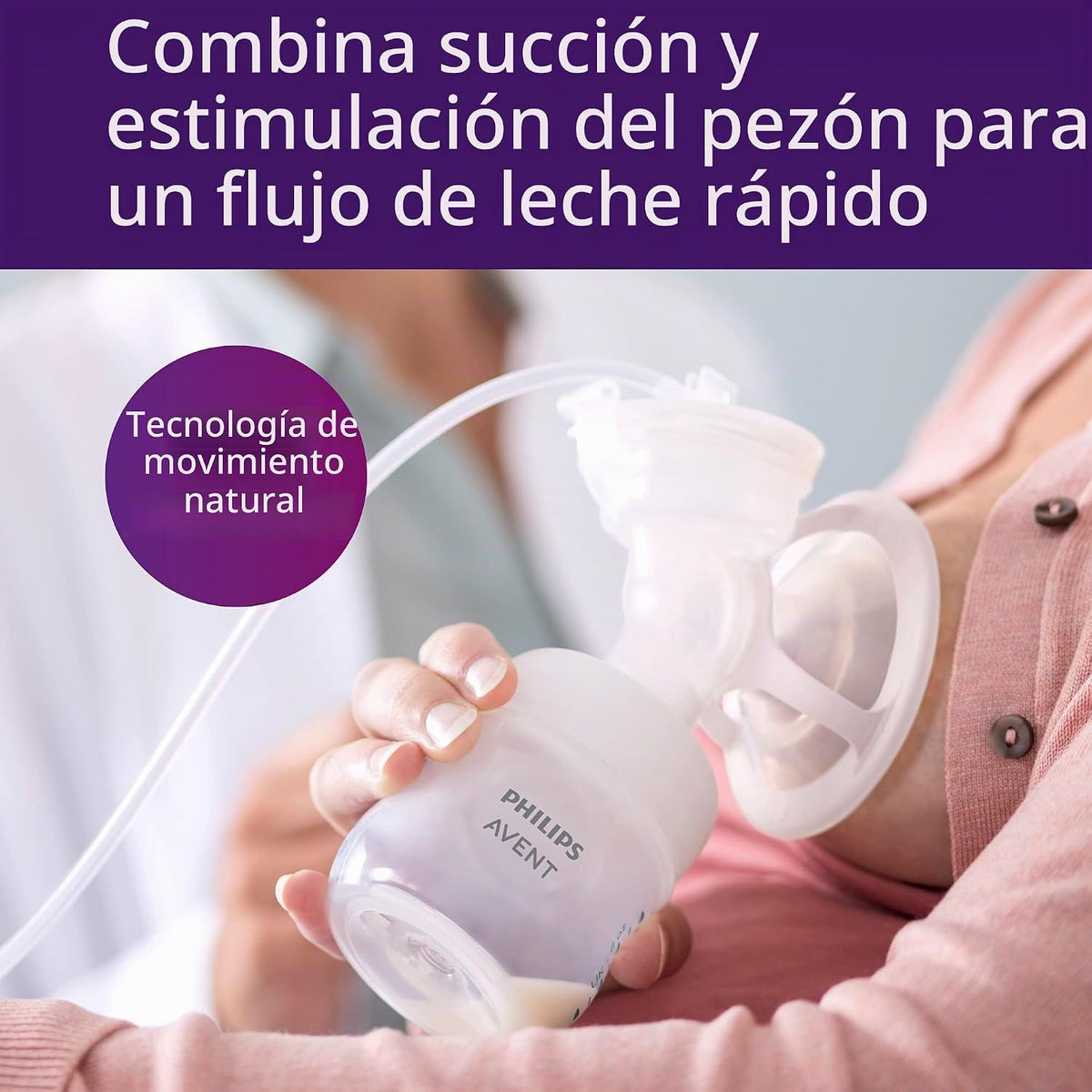 Philips Avent Extractor de leche eléctrico individual con tecnologí...