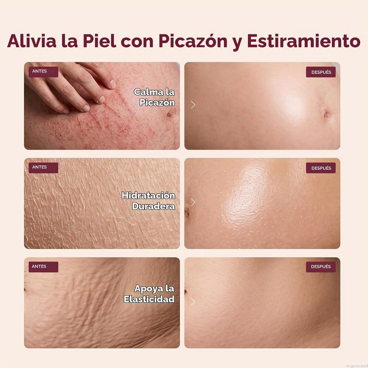 Momcozy Crema para estrías Pro-Collagen - Crema hidratante reafirma...