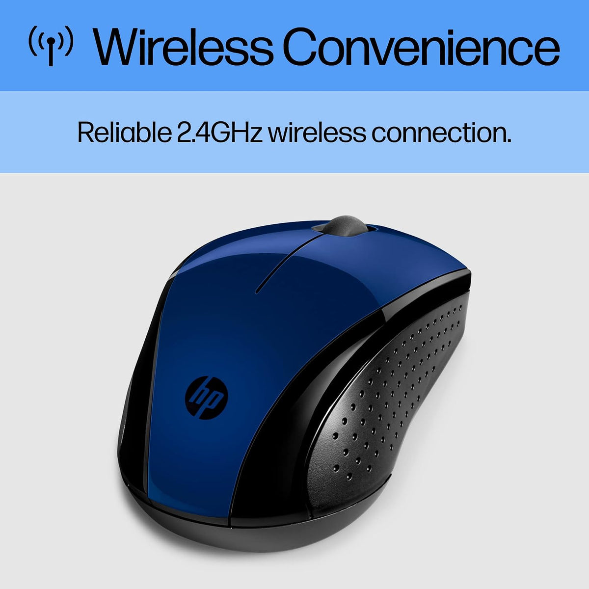 HP Ratón inalámbrico X3000 G3 - Azul, batería de 15 meses, agarres...