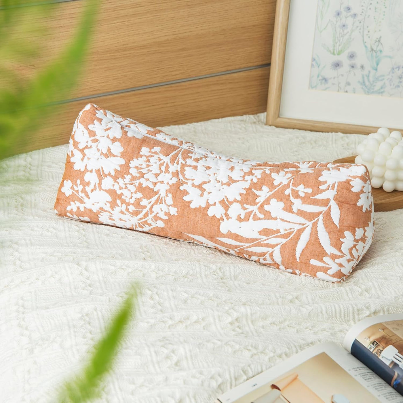 Almohada de apoyo para el cuello de trigo sarraceno, almohada cilín...
