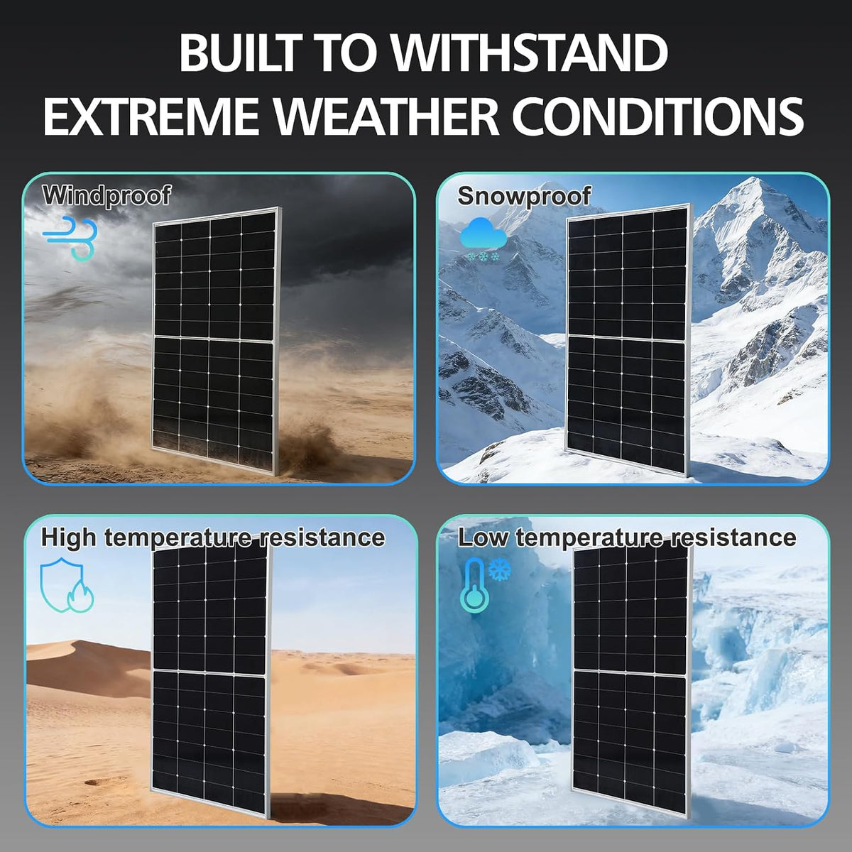 Paneles solares 225W 25,5% eficacia alta HPBC Panel solar antisombr...
