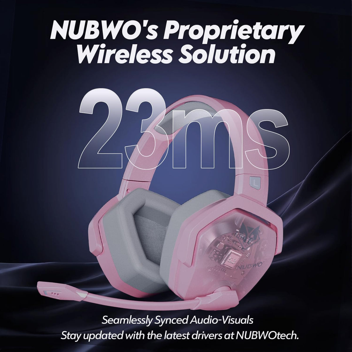 NUBWO G06 Auriculares Gaming Inalámbricos Duales con Micrófono para...