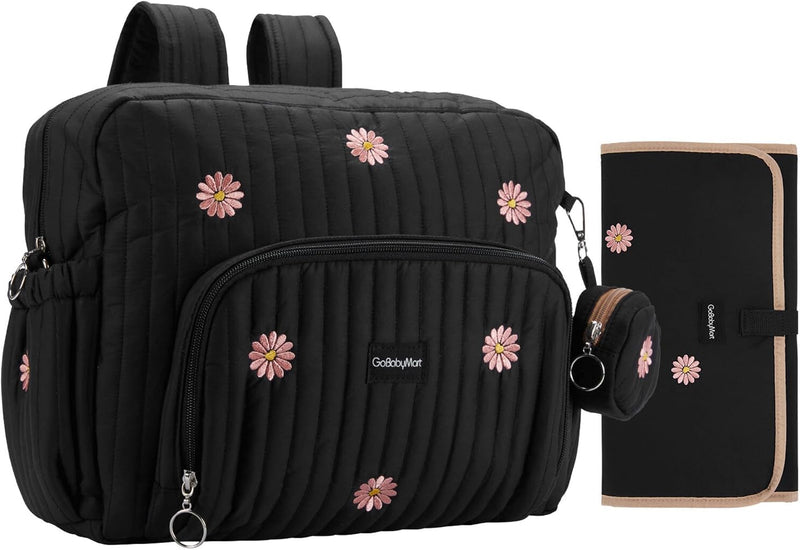 GOBABYMART - Mochila para pañales con cambiador, bolsa de viaje par...