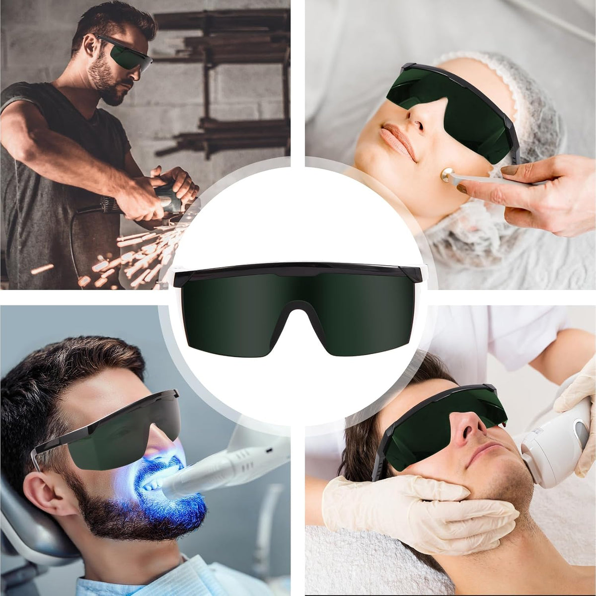 FreeMascot IPL 200nm-2000nm Gafas de seguridad láser para tratamien...