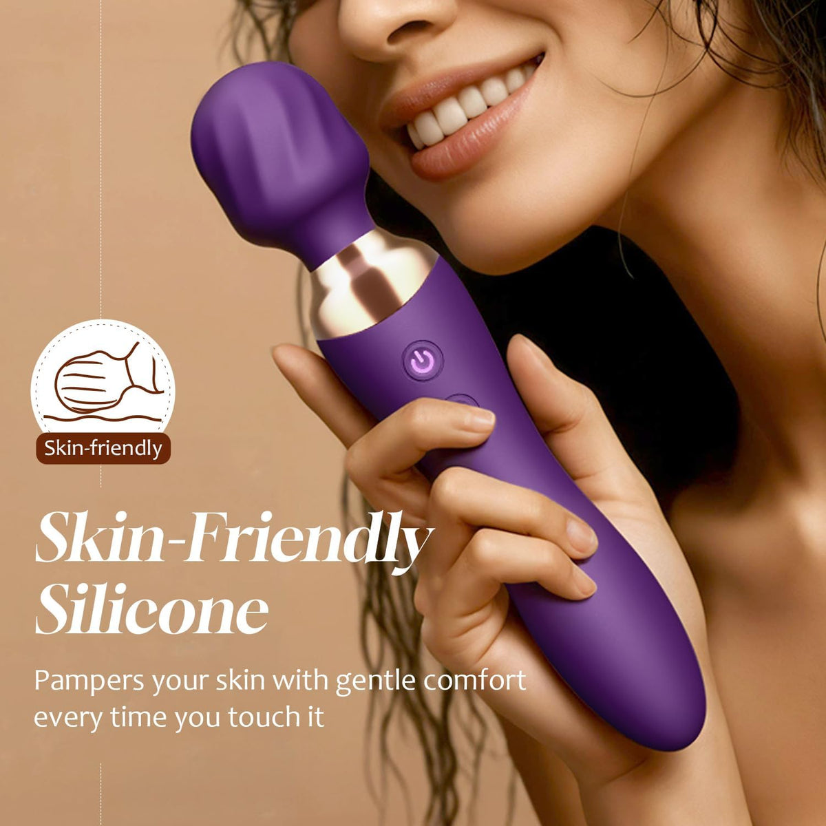 MOOLIGIRL Vibrador Varita Consolador Doble Extremo, Mujeres Adultas...