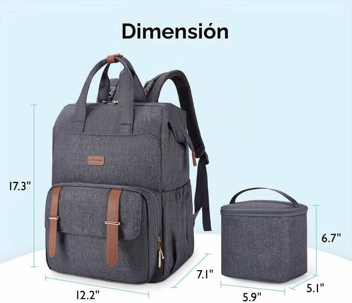 Mochila para extractor de leche y pañales mommore para Spectra S1,...
