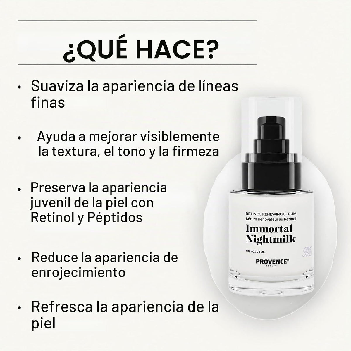 Provence Beauty Suero facial renovador de retinol Immortal Nightmil...