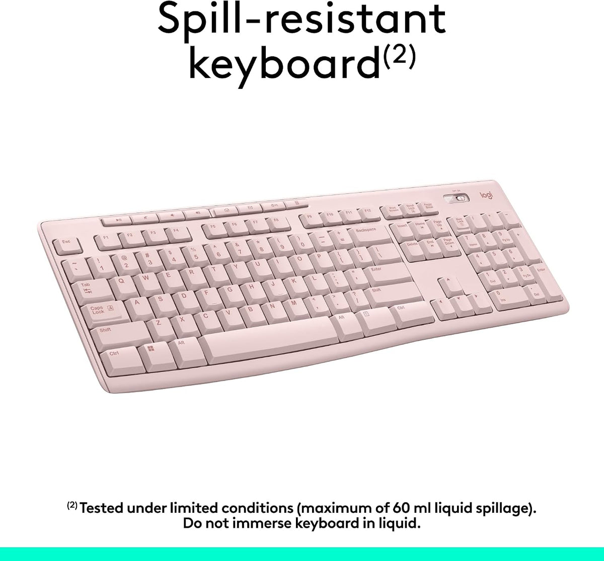 Logitech Teclado inalámbrico K270 para Windows, inalámbrico de 2,4...