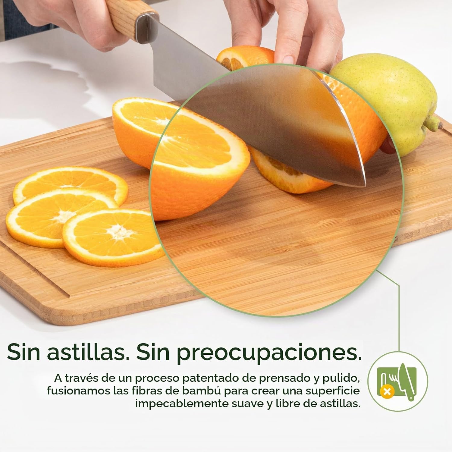 Keechee Tablas de Cortar de Madera de Bambú Carbonizado Aptas para...