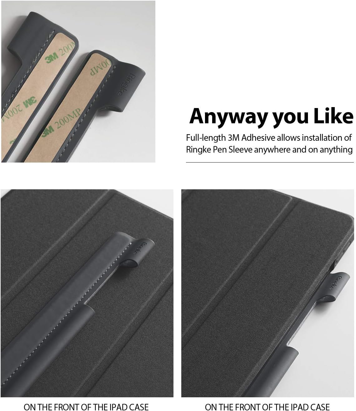 Ringke Funda para bolígrafo, color gris carbón, diseñada para Apple...