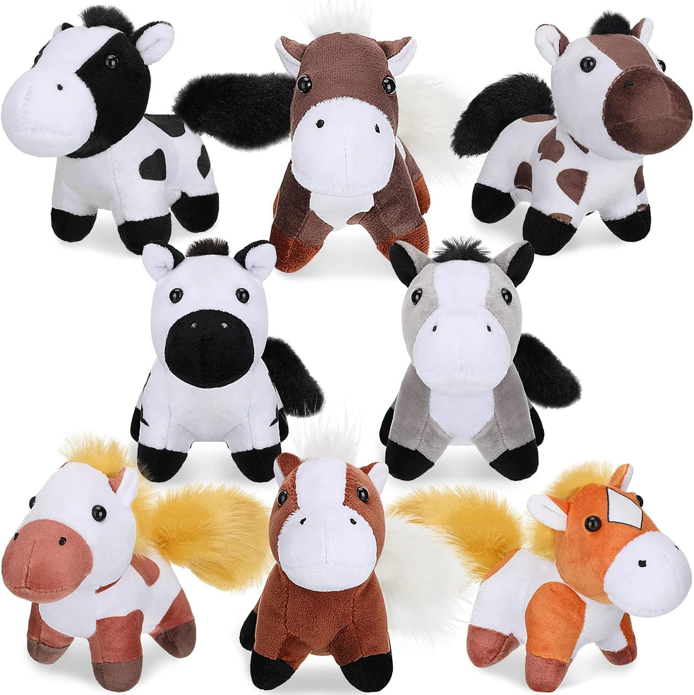 Sumind 8 piezas de animales de peluche de gato a granel, mascotas d...