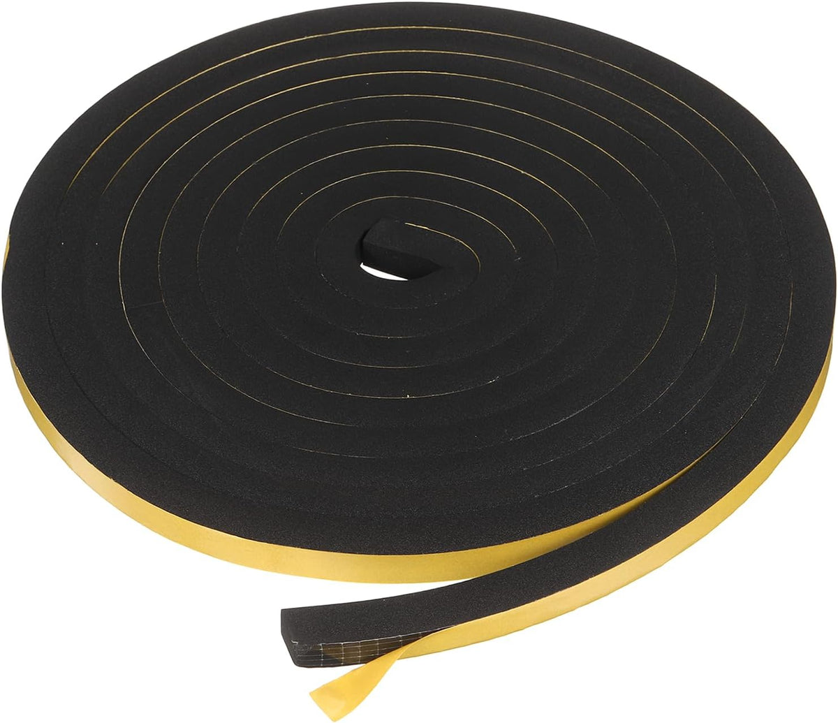 uxcell Burlete para puerta (negro, 3\/8" x 1\/2" x 19.7"...