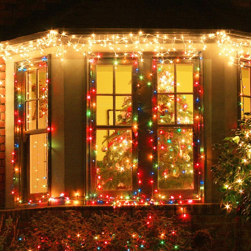 VTECHOLOGY 500 LED Multicolor Luces de Navidad Árbol de Navidad Luz...