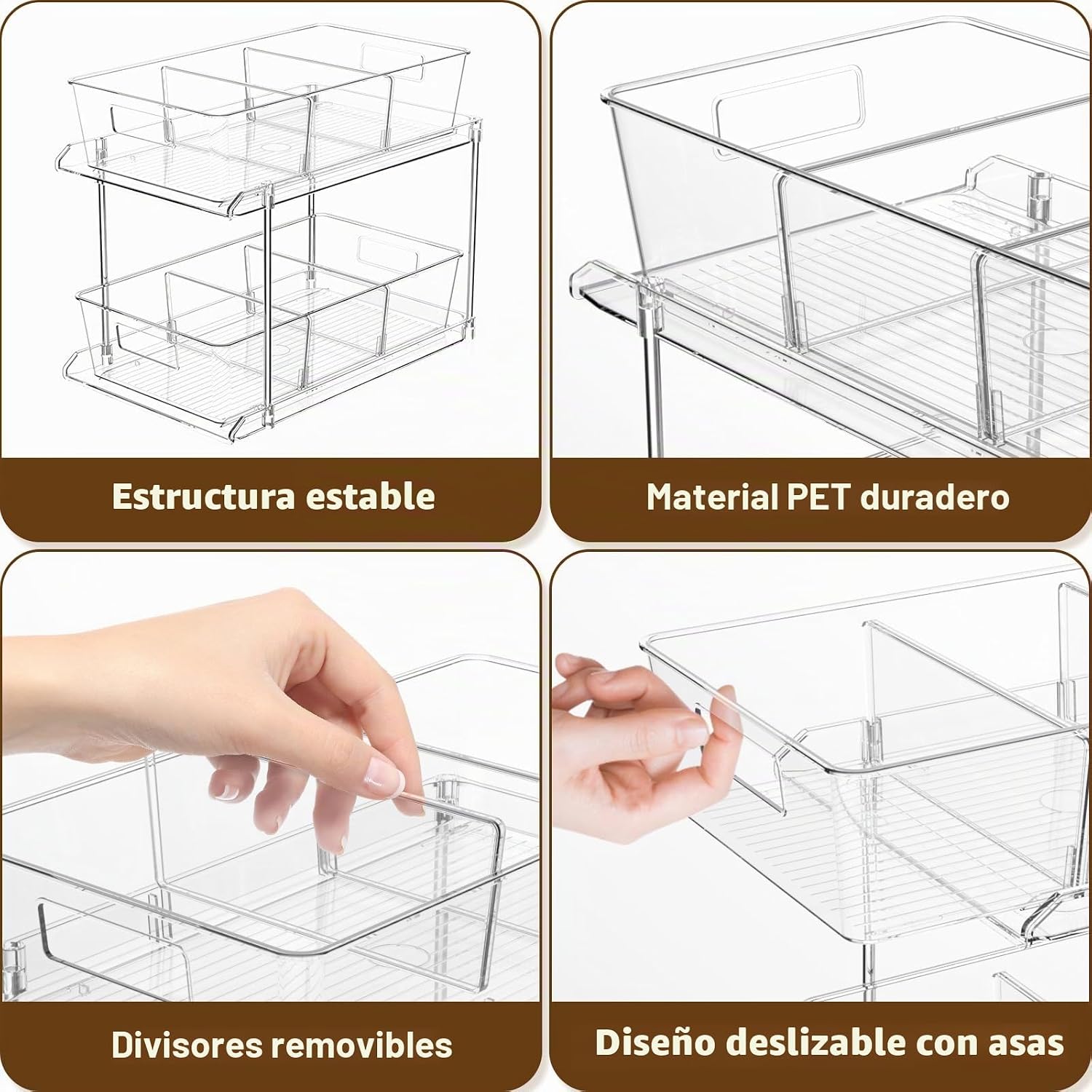 Fabspace Organizadores y almacenamiento para debajo del fregadero,...