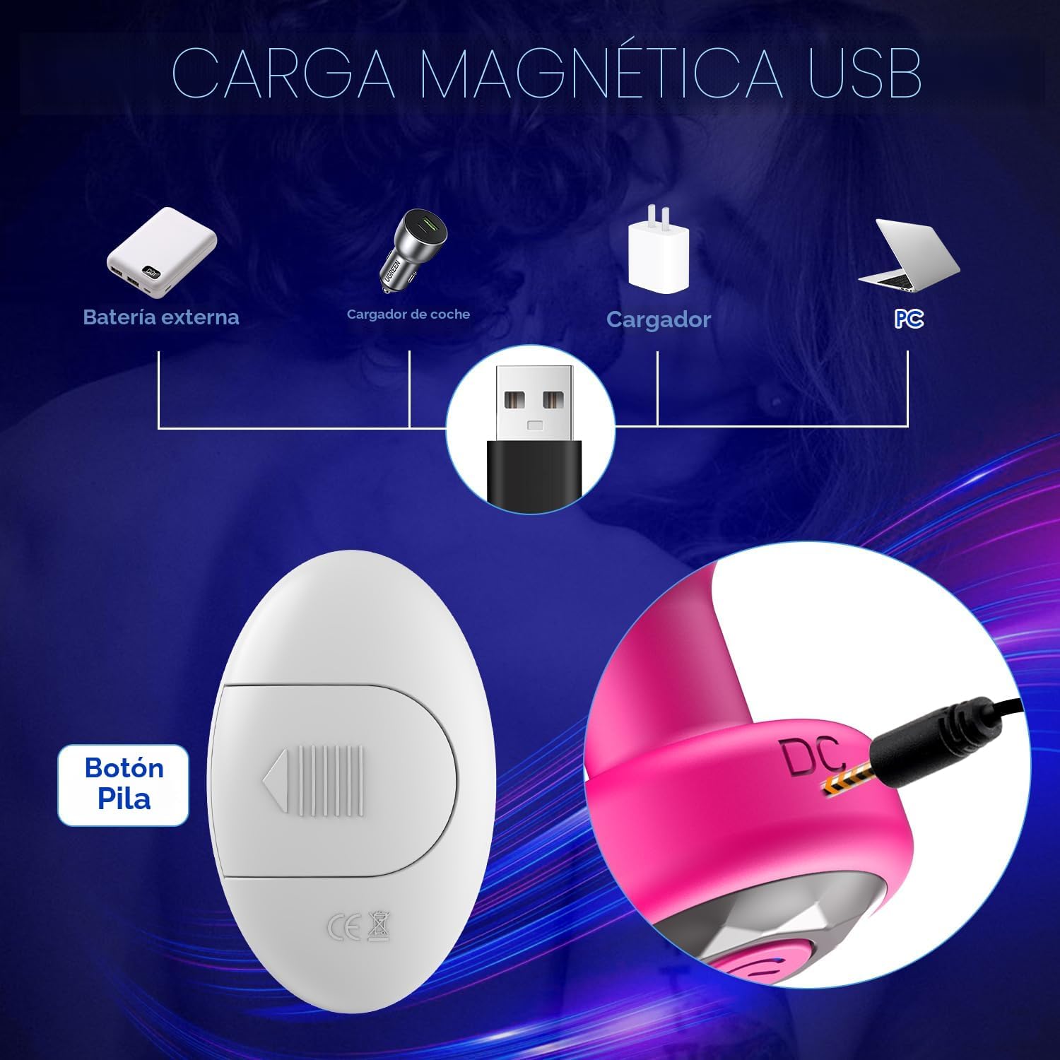 Vibrador de juguetes sexuales con enchufe anal, kit de entrenamient...